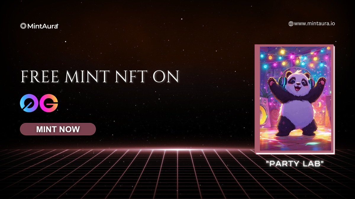 MintAura's tweet image. Mint Free Nft on 0G Labs Testnet 🐼
🔗 Party Lab: mintaura.io/partylab

Retweet &amp;amp; Comment Wallet Address 🎁