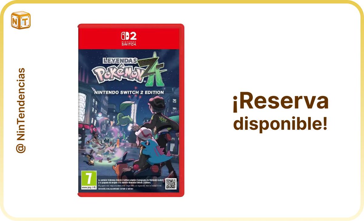 Leyendas Pokémon: Z-A Switch 2 ¡disponible a precio más bajo en Miravia!

✅ Ahora: 58,99€

➡️ s.tranck.ovh/D6_Et8Tc

ℹ️ Recuerda que la mejora para Switch 2 sale por 9,99€ por lo que aún renta la versión Switch 1 + Mejora (56,90€) en Amazon.

➡️ amzn.to/44OrfUf