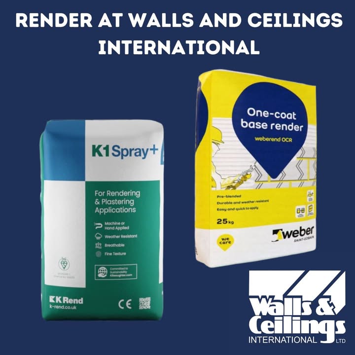 Proud to stock industry favourites!

Walls &amp; Ceilings International stocks Weber and K-Rend – trusted names for top-quality renders and finishes.

👉 Shop now: ow.ly/ssNU50WbGfm

#RenderingSupplies #Weber #KRend #Tradespeople #ConstructionEssentials #Rendering