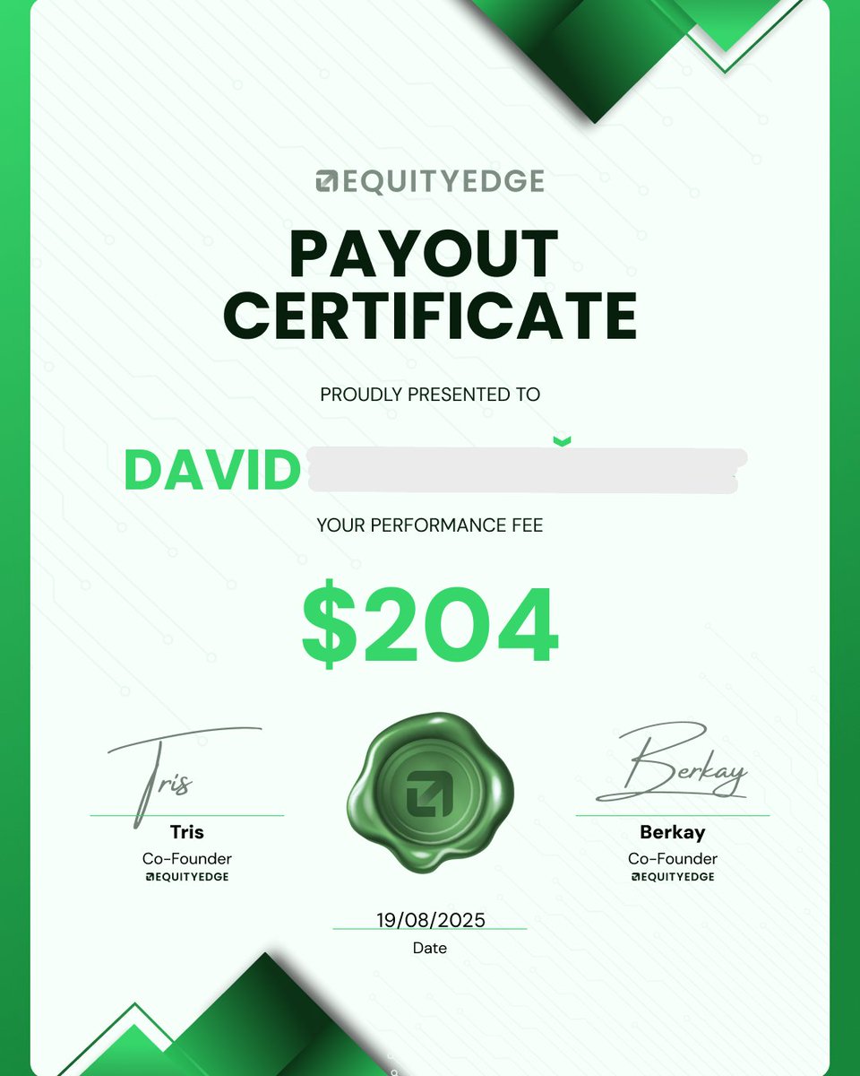 DejvChainX 💹🧲 (@davidstruga) on Twitter photo 🚀 Just a few of my recent Equity Edge payouts 📄💸
Really happy with this prop firm – smooth process, fast payouts, and overall very satisfied. ✅
#PropFirm #Trading #EquityEdgeUK #Forex
<a href="/EquityEdgeUK/">Equity Edge</a> 🚀 Just a few of my recent Equity Edge payouts 📄💸
Really happy with this prop firm – smooth process, fast payouts, and overall very satisfied. ✅
#PropFirm #Trading #EquityEdgeUK #Forex
<a href="/EquityEdgeUK/">Equity Edge</a>