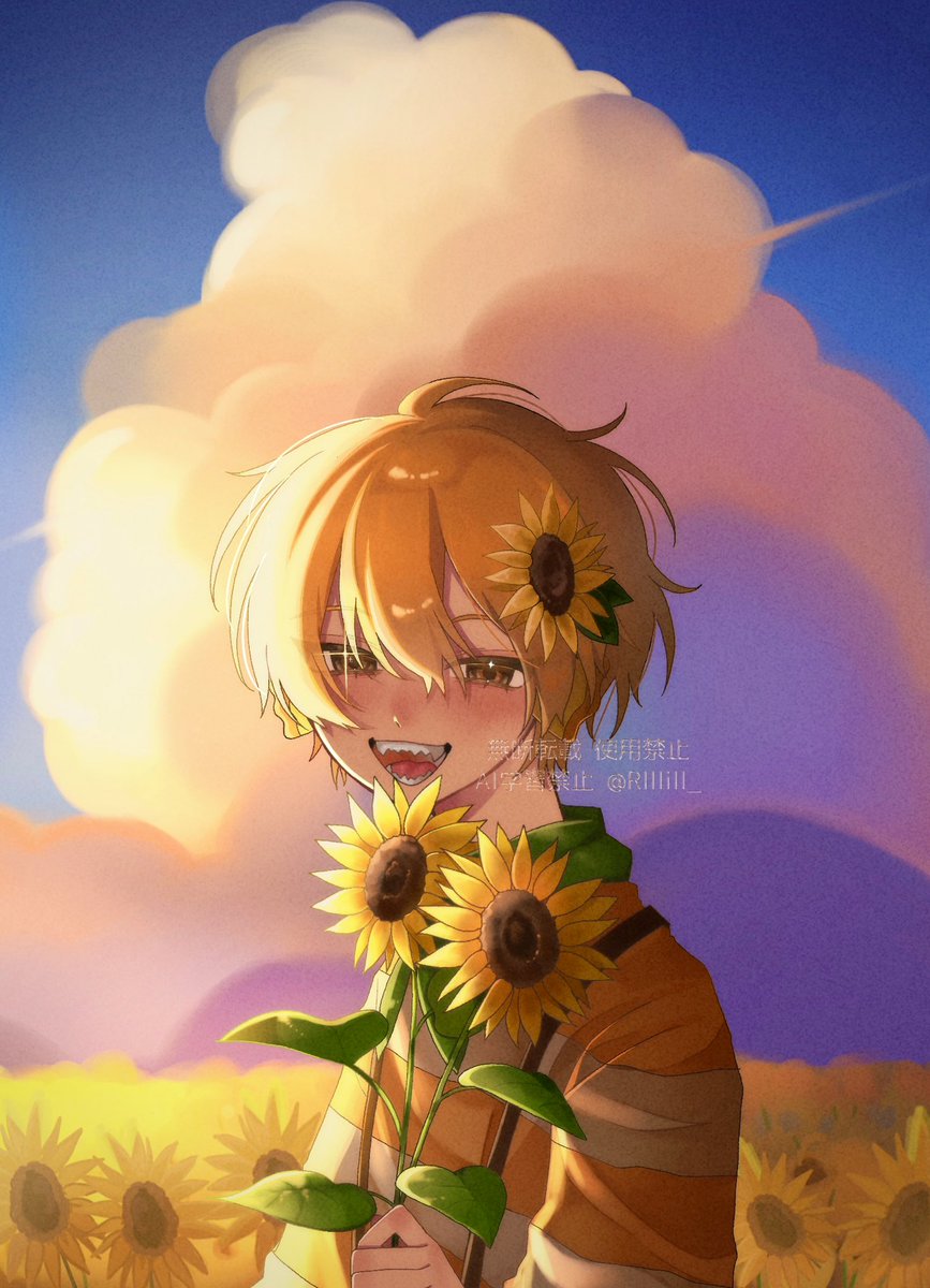 Rlllill_'s tweet photo. ☀️︎︎🌻 #50人イラフト https://t.co/k5spTsh0Sf