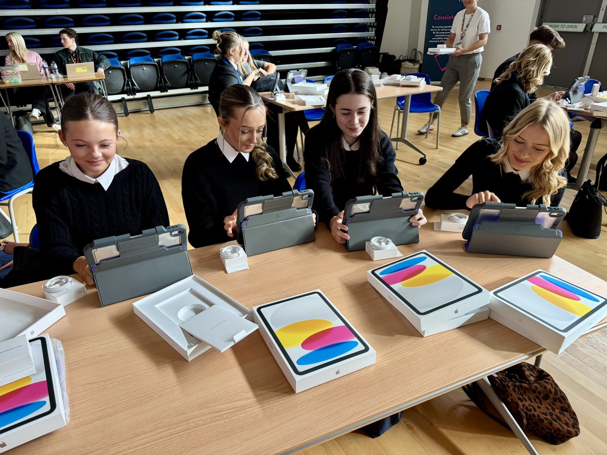 Our pupil iPad distribution has begun! How exciting that our young people will now have 1:1 devices to support and enhance their learning. #Equity #Ambition #TransformingLearningFife