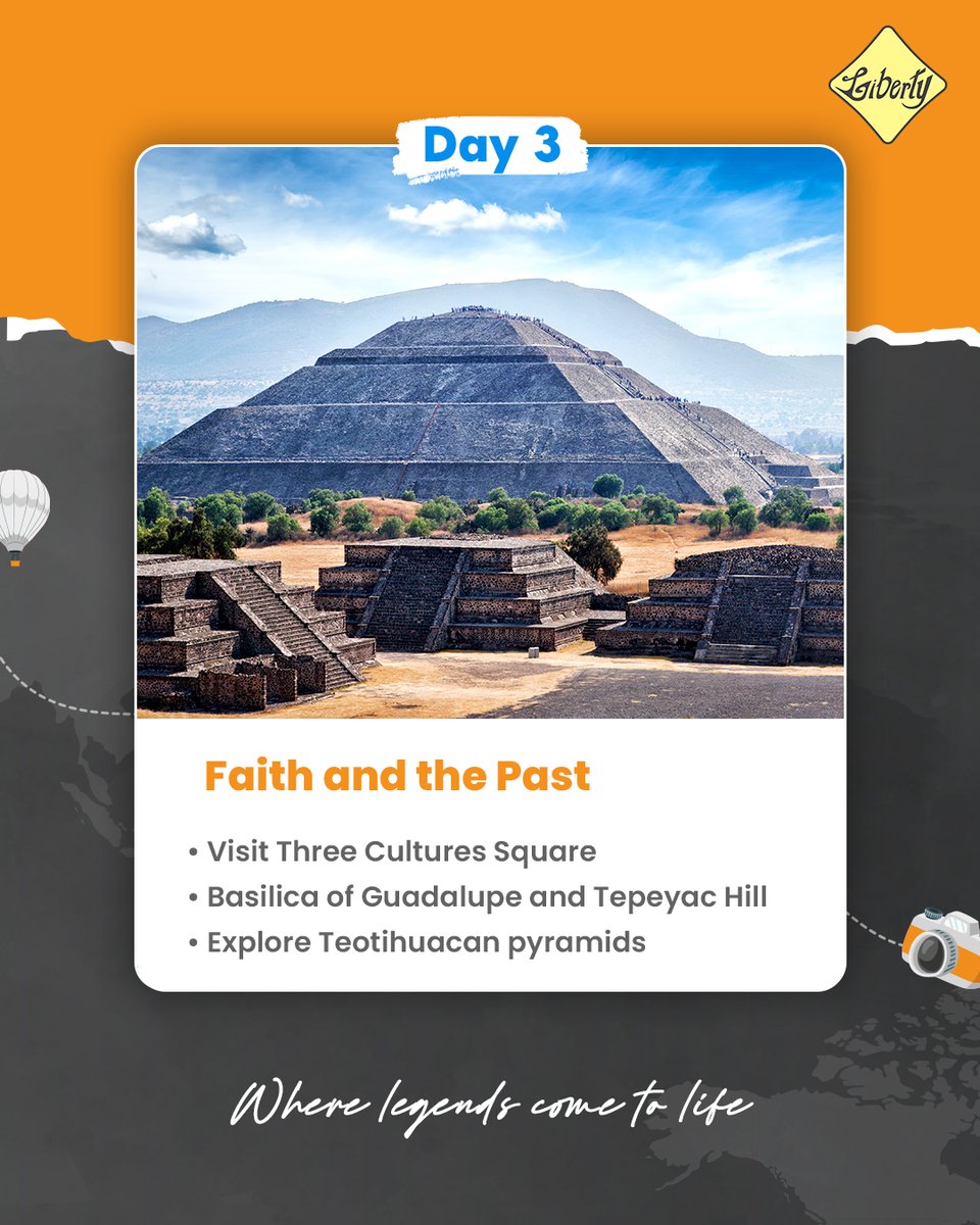 liberty_itg's tweet photo. Can a 4-day Mexico journey capture history, faith & culture? With Liberty Mexico DMC it can. From Mexico City to Teotihuacan, every detail is seamless.
Plan at https://t.co/vM8Uj7mei0
#MexicoItinerary #IncentiveTravelMexico #GroupTravelMexico #MICEExperts #ThinkGlobalActLocal https://t.co/pDwKFOYzn8