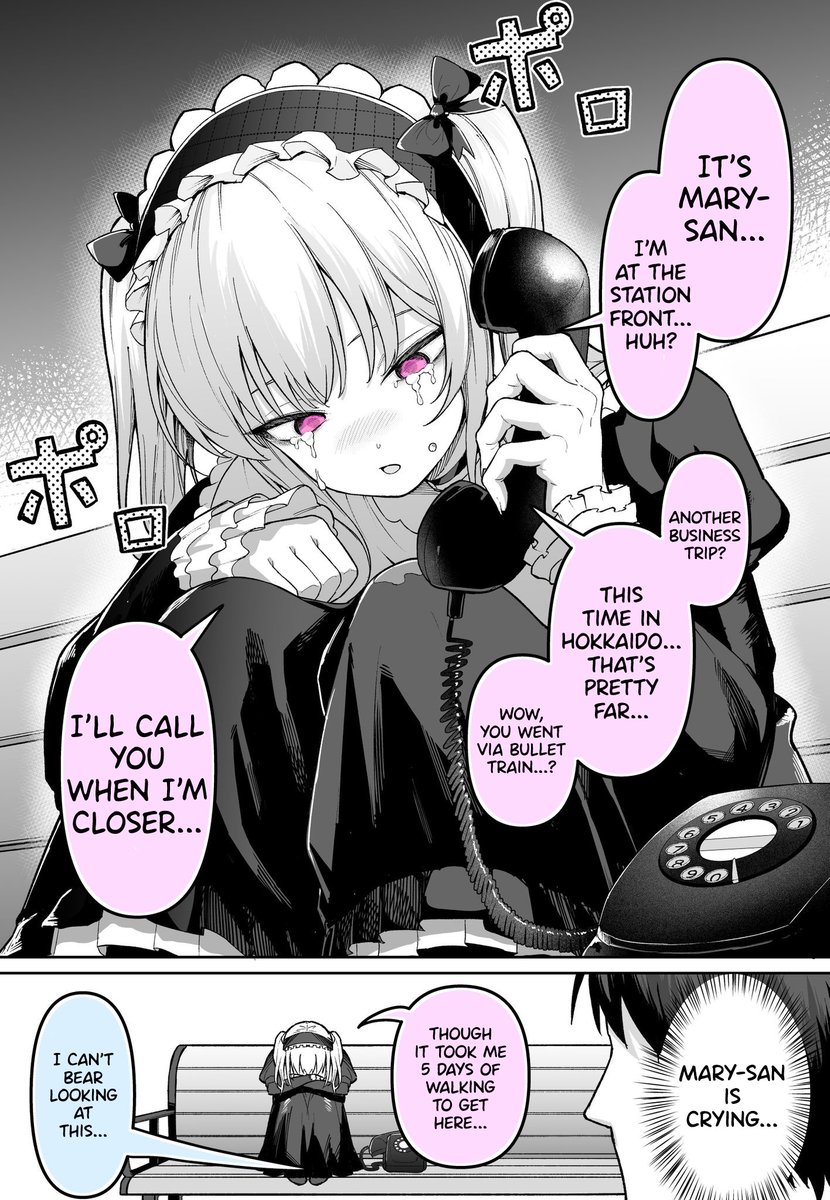 @medatarou1 English Version! [Mary-san and the kind onii-san.]
She's like Sadako without the TV. 