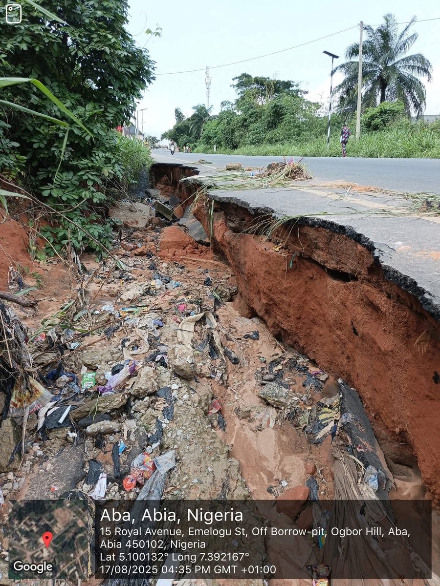 Attn: Dr Alex C. Otti <a href="/alexottiofr/">Alex Otti</a>
The newly constructed Emelogu street Aba has failed🤔 

Thank you sir.