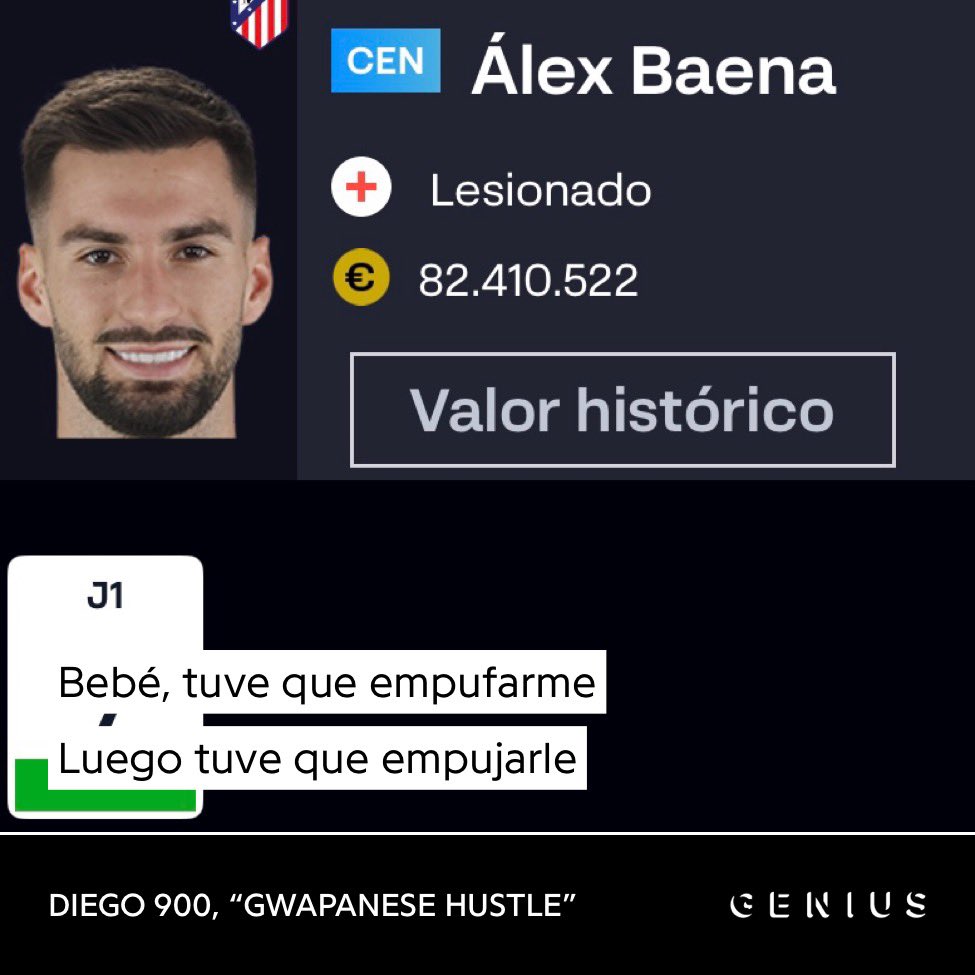 Me arruiné fichando a Baena y ahora he tenido que venderlo rápidamente por menos de su valor porque se ha lesionado