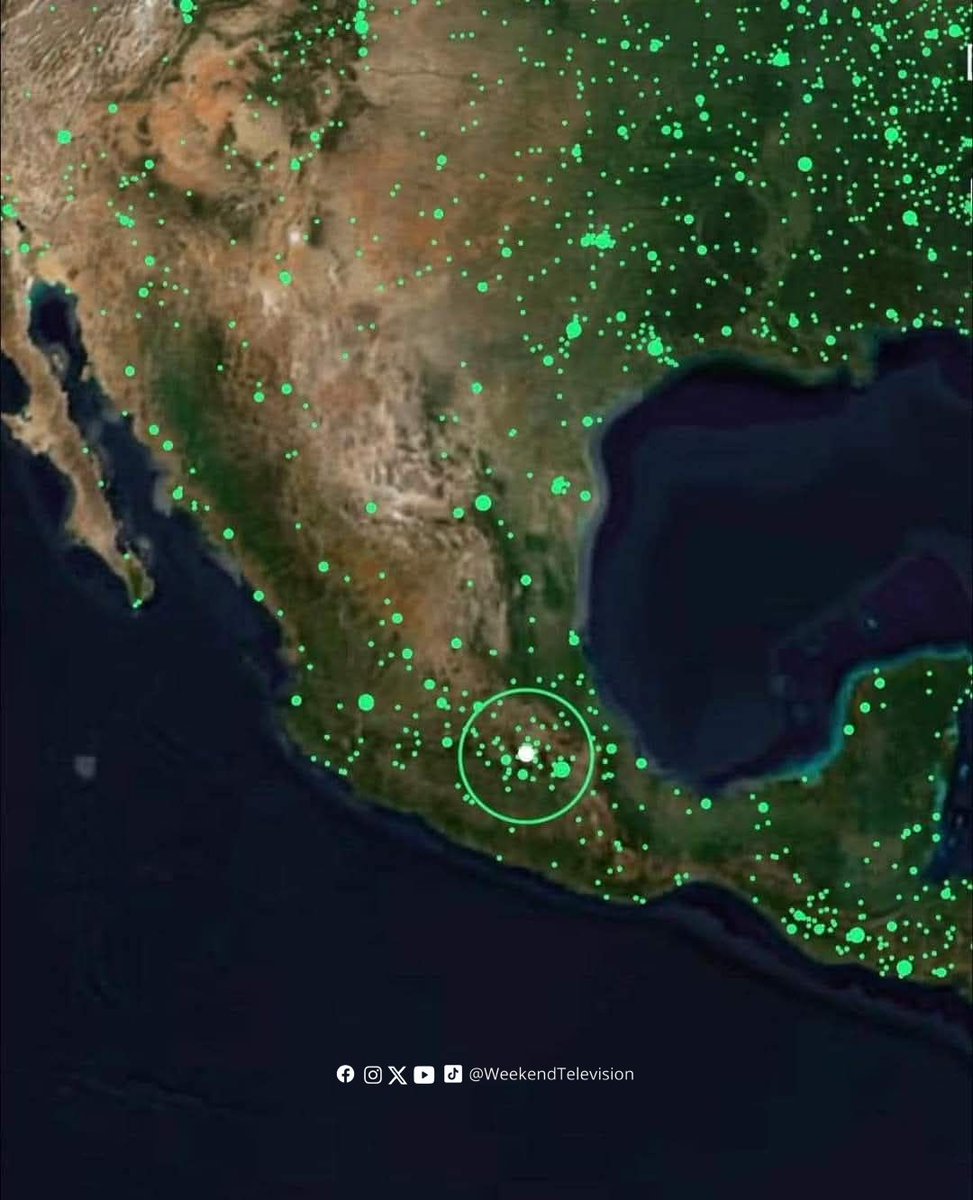 Nos informan que los puntos verdes es donde se presentará simultaneamente la #SonoraDinamita 😅