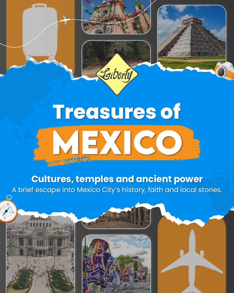 liberty_itg's tweet photo. Can a 4-day Mexico journey capture history, faith & culture? With Liberty Mexico DMC it can. From Mexico City to Teotihuacan, every detail is seamless.
Plan at https://t.co/vM8Uj7mei0
#MexicoItinerary #IncentiveTravelMexico #GroupTravelMexico #MICEExperts #ThinkGlobalActLocal https://t.co/pDwKFOYzn8