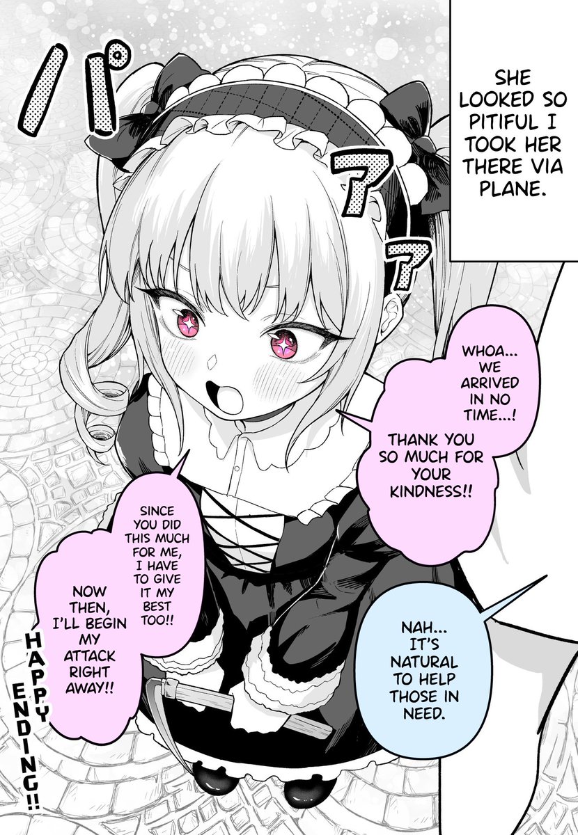 @medatarou1 English Version! [Mary-san and the kind onii-san.]
She's like Sadako without the TV. 
