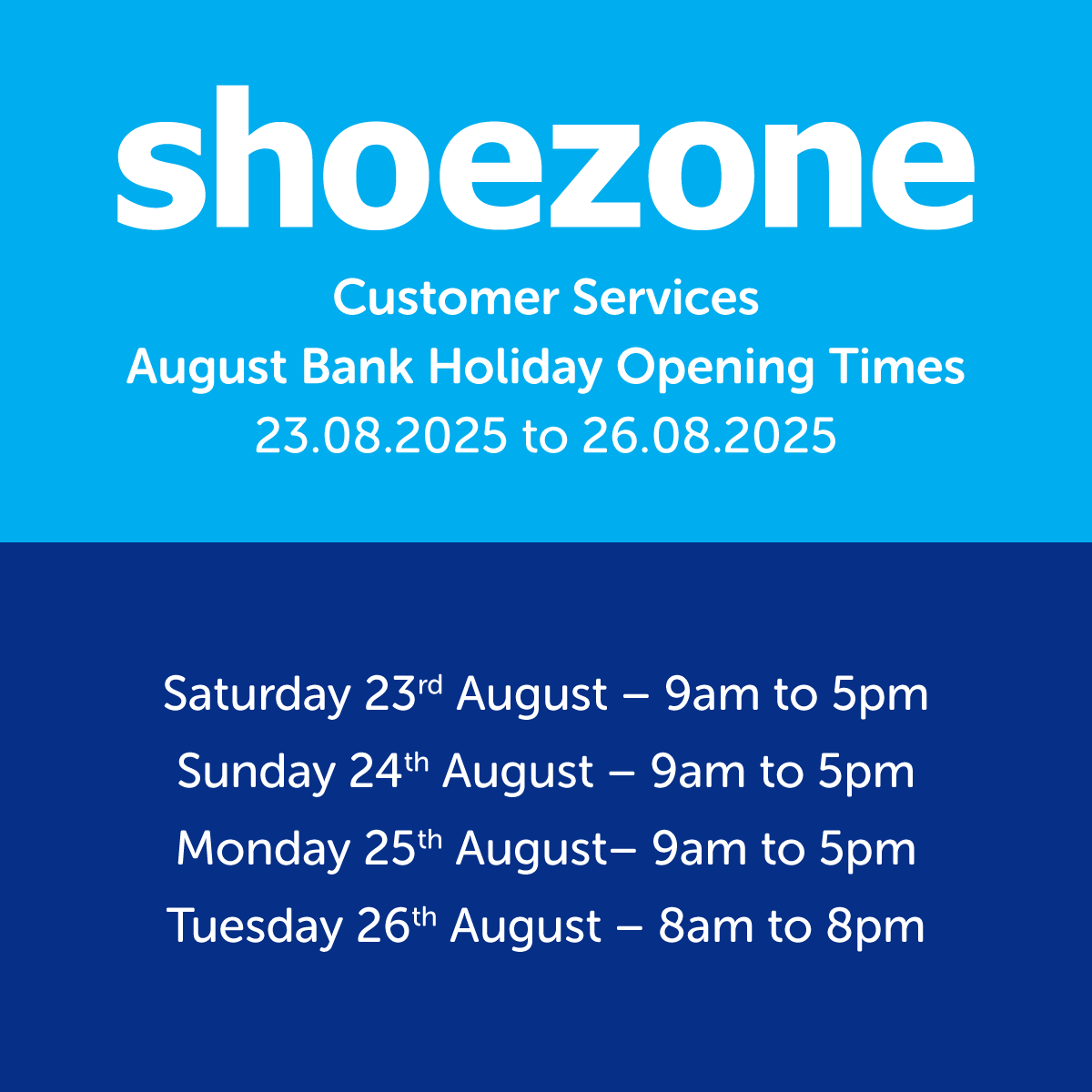 Shoe Zone Customer Services tweet media