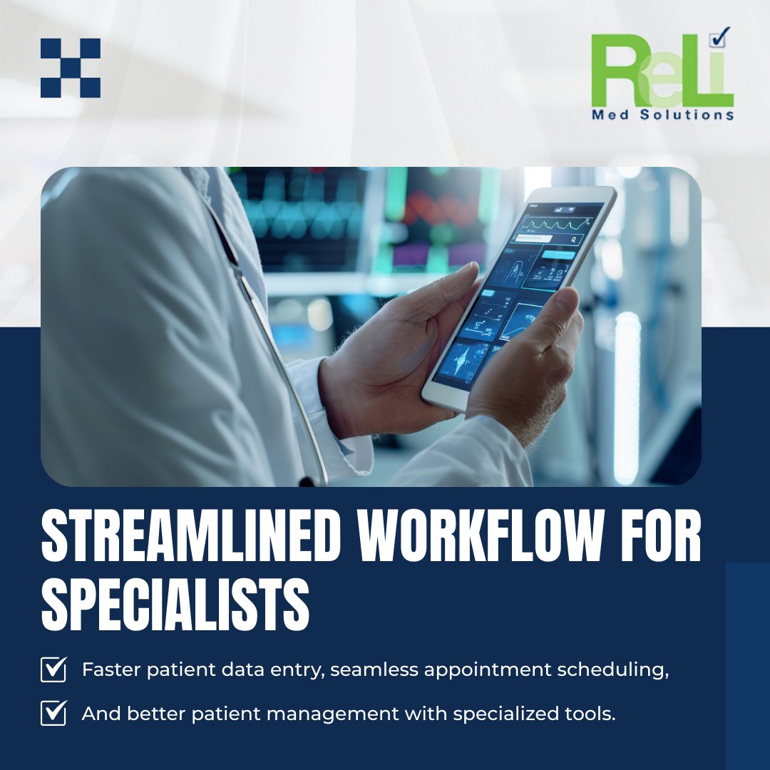Relimed's tweet image. EMR Software Designed for Specialists, Built for Better Care

Specialists deserve more than a one-size-fits-all EMR. Discover ReLi Med Solutions

Visit us: relimedsolutions.com

 #ReLiMedSolutions #EMRSoftware #HealthcareTech #MedicalSoftware #CustomEMR