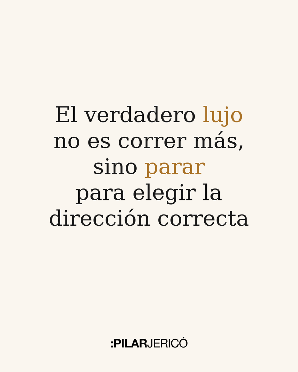 En un mundo de prisas, el verdadero lujo es parar.