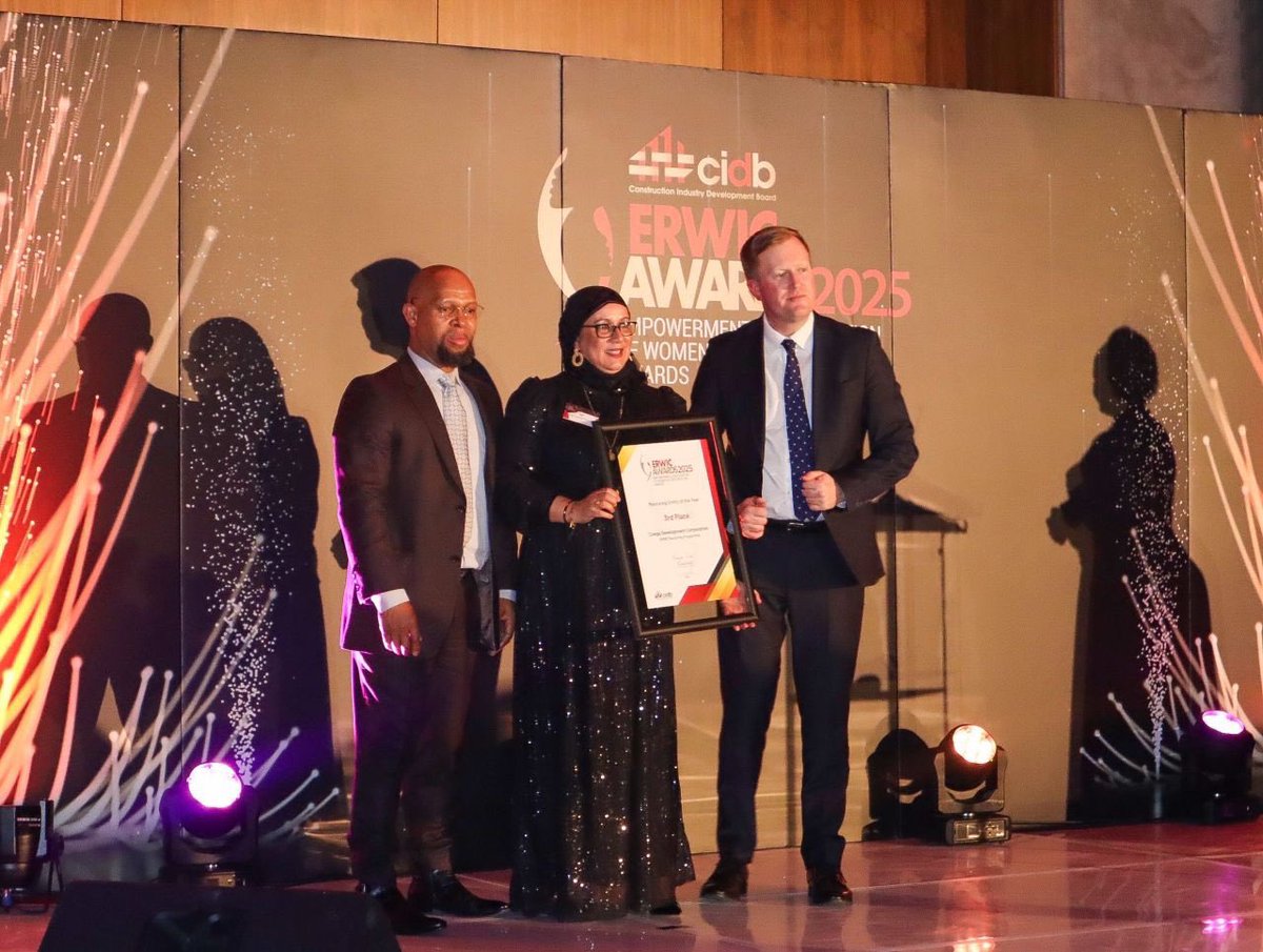coegadevcorp's tweet image. [MEDIA RELEASE] 

COEGA AWARDED AT CIDB WOMEN IN CONSTRUCTION AWARDS 2025

Read more: coega.co.za/site/media/med…

#Coega #SMMEDevelopment #ImplementingAgent #Mentoring #BuildingBeyondBarriers