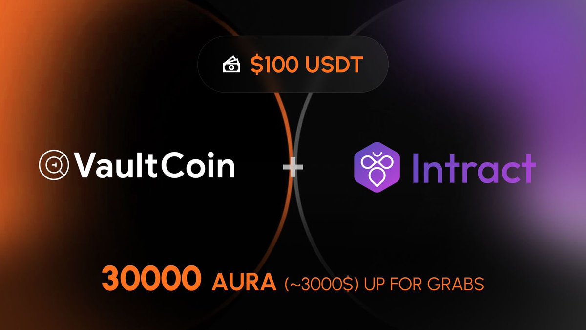 VaultCoinHQ's tweet photo. 🛡️ Unleash the ✨Aura: The Sentinel Quest Begins

Step into the Hybrid Custody Revolution with the @VaultCoinHQ x Intract Quest.

🚀 Ready to rise through the ranks and earn as you go?
Complete powerful quests, stack Aura, and unlock your path to Sentinel status.
This isn’t just another campaign — it’s your role in building the Unstealable, Unlosable future of crypto. 🔐

💰Rewards: 
💸 $100 USDT
🎯 30000 AURA (worth ~$3000)
👑 Exclusive ★Seeker Discord Role

⏳ Quest Ends: 1st Sep 2025
⚡ Limited spots—act fast and lead the Hybrid Custody revolution!

Join the Quest: https://t.co/SQio5MKS16