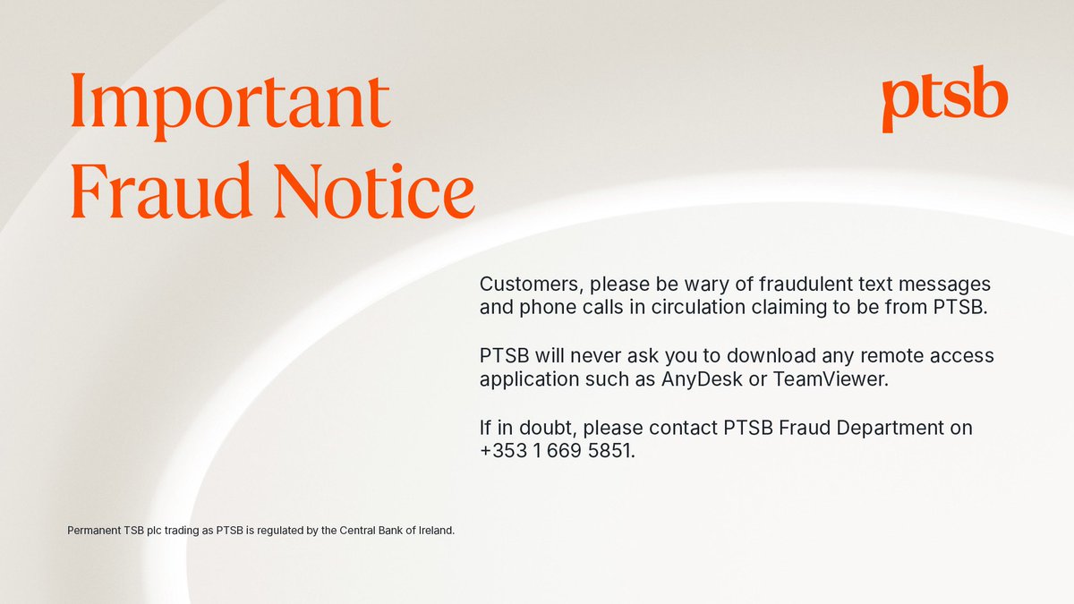 PTSB Customer Service tweet media