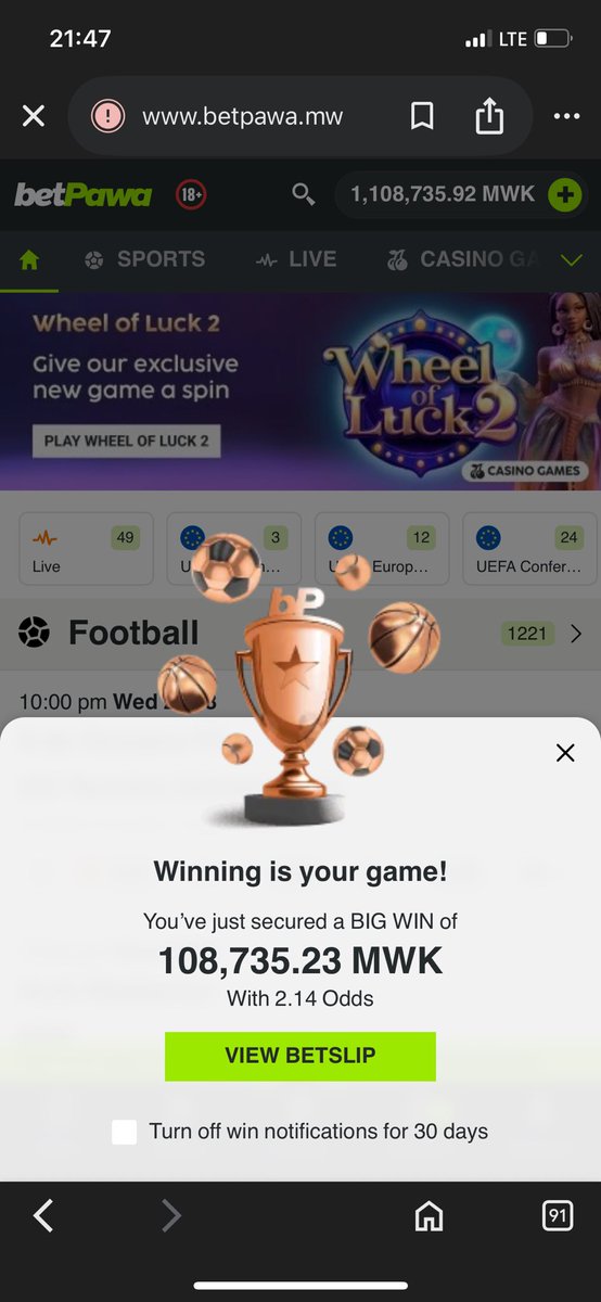 After a heartbreak 💔 from benfica we boom with 2 odds landed safely