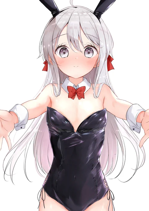 「ギュってしてあげますよ。お兄さん」 #バニーの日