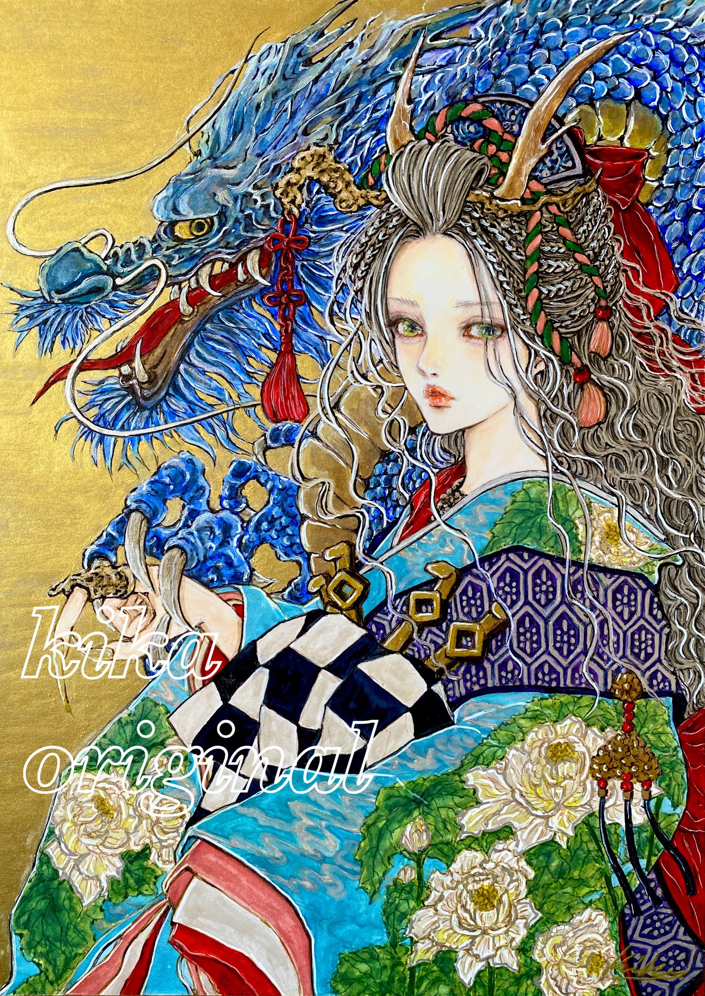 絵画　原画 崎山キカ(旧名・キカ..) on X: 