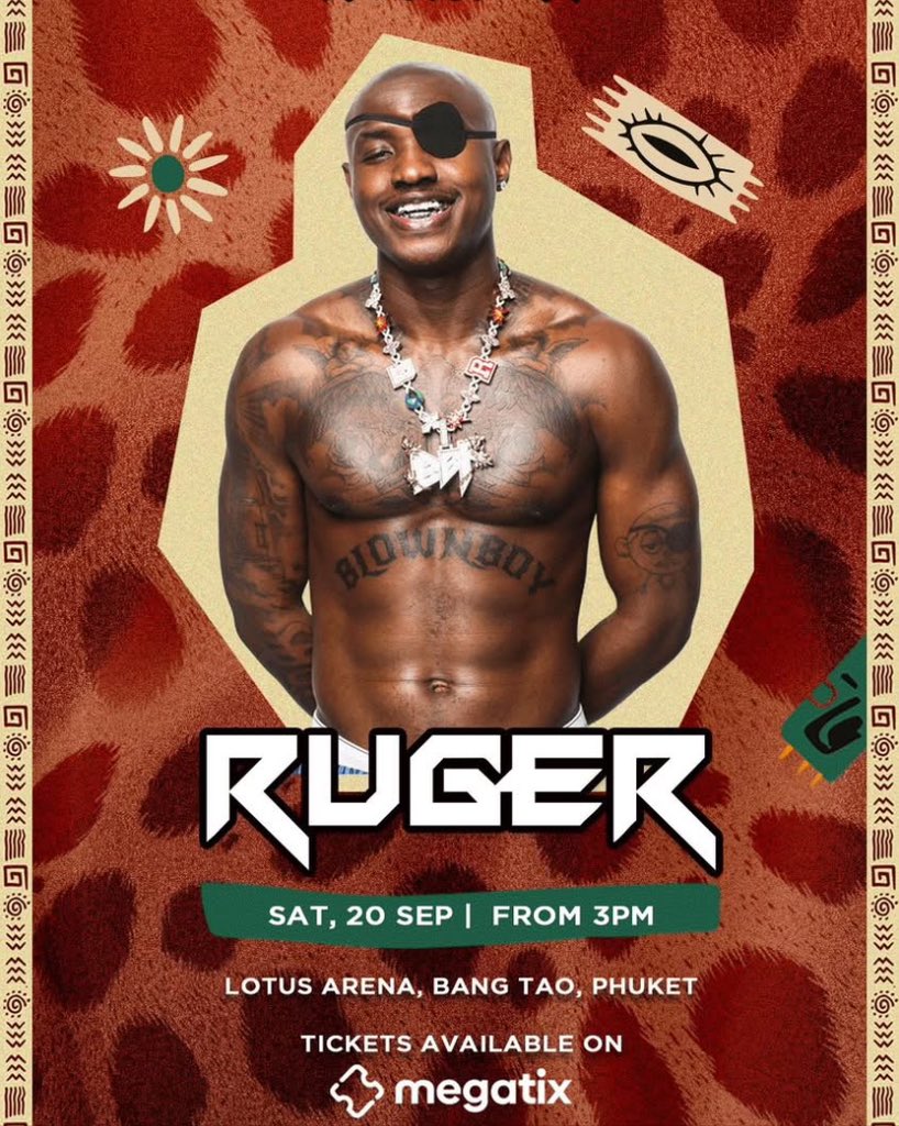 Thailand here we come 🇹🇭See you all 20th September @afro_island ❤️

<a href="/rugerofficial/">BLOWNBOY RU</a>