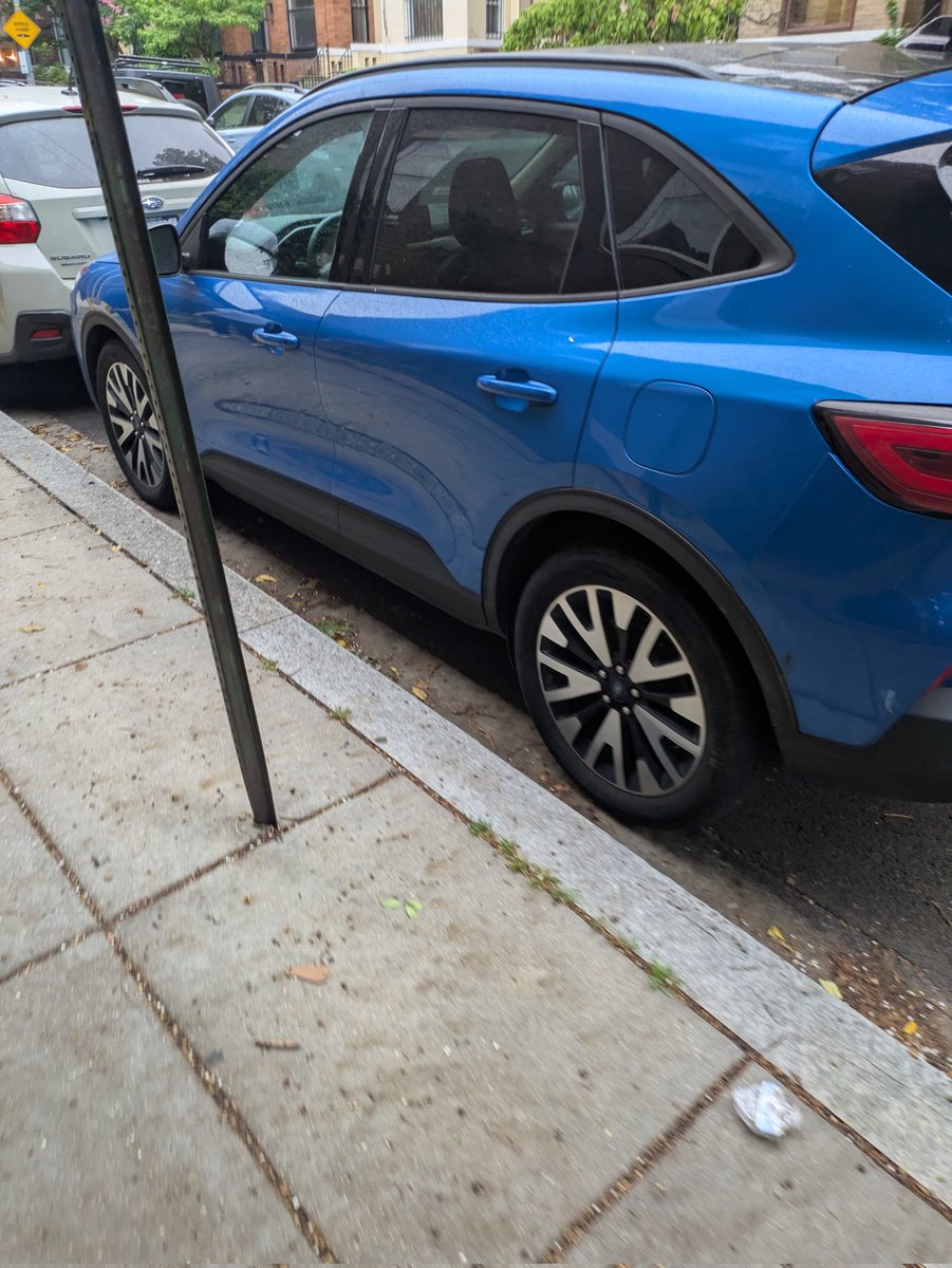1658 Monroe St NW car parked illegally and trucks can't make the turn <a href="/311DCgov/">DC311</a>