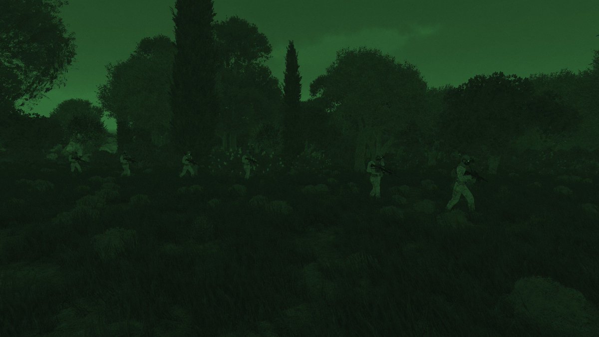 1erAmfibi's tweet photo. ♠️USMC Force Recon conducted a night reconnaissance training session.

Marines Force Recon van realitzar una sessió d'entrenament en reconeixement nocturn. 

#Arma3 #MILSIM #català #1ramilsim #simulation #recon #forecon https://t.co/gACoUcufeD