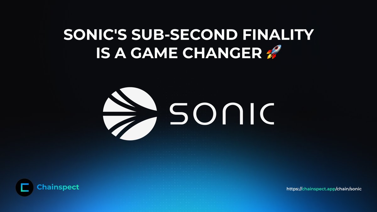 Sonic's sub-second finality graphic from Chainspect