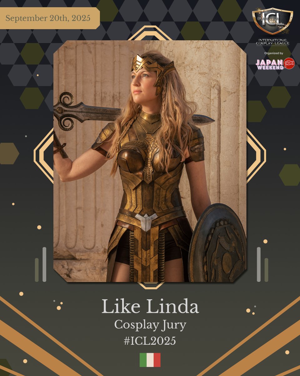 Announcing the first jury for #ICL2025: <a href="/_LikeLinda_/">Like Linda Cosplay</a>⚔️