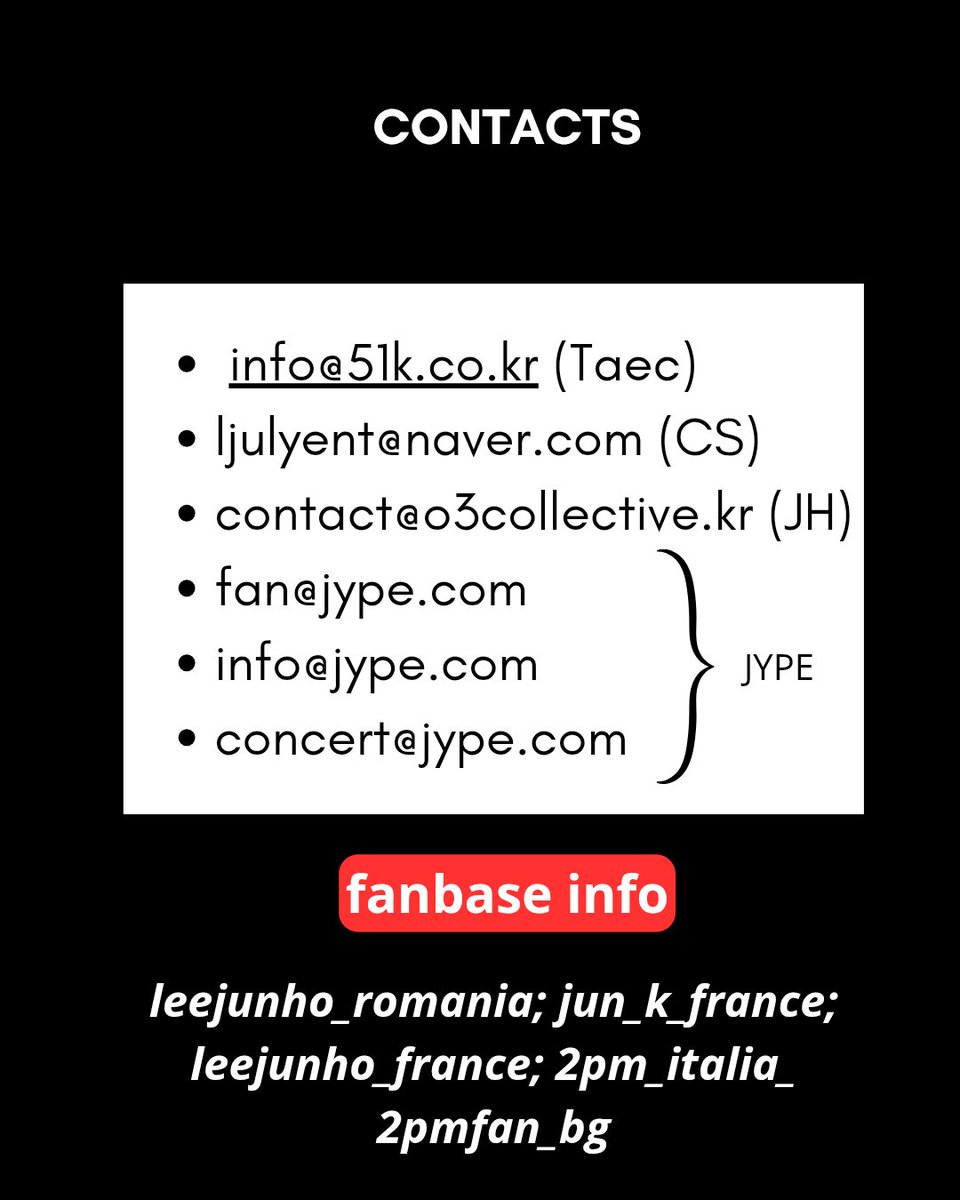 Italia2pm's tweet photo. MAIL CAMPAIGN 📩
📆August 22nd starting from 6.00 am CET until 2.00 pm CET 
📌Instructions in the 2nd pics! 
They will probably ignore us but we have to try and try again 🙏🏻
#2PM #투피멤 

🖋Mail form: 
https://t.co/YQUYDOB2ED https://t.co/P42LkVYlXS