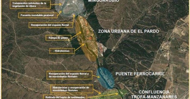 FBiodiversidad's tweet photo. El proyecto de restauración del río Manzanares en El Pardo busca devolverle su estado natural. 🏞️ 

El río ha sufrido daños en su ecosistema y flujo. La iniciativa se enfoca en reconfigurar el cauce, restaurar la vegetación de ribera y mejorar el acceso público. 

#AdapteCCa