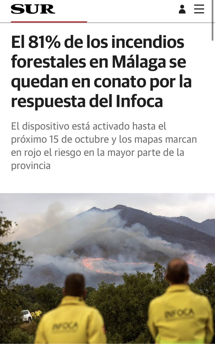 Antonio Repullo Milla (@arepullomilla) on Twitter photo La anticipación y eficacia del <a href="/Plan_INFOCA/">EMA INFOCA</a> nos hace sentir orgullosos a todos los andaluces.
Un ejemplo de la gestión del Gobierno andaluz, basada en la planificación, la prevención y la responsabilidad.
diariosur.es/malaga/incendi… La anticipación y eficacia del <a href="/Plan_INFOCA/">EMA INFOCA</a> nos hace sentir orgullosos a todos los andaluces.
Un ejemplo de la gestión del Gobierno andaluz, basada en la planificación, la prevención y la responsabilidad.
diariosur.es/malaga/incendi…