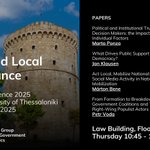 Photo by ECPR Standing Group on Local Government & Politics (@ECPR_LoGoPol)
