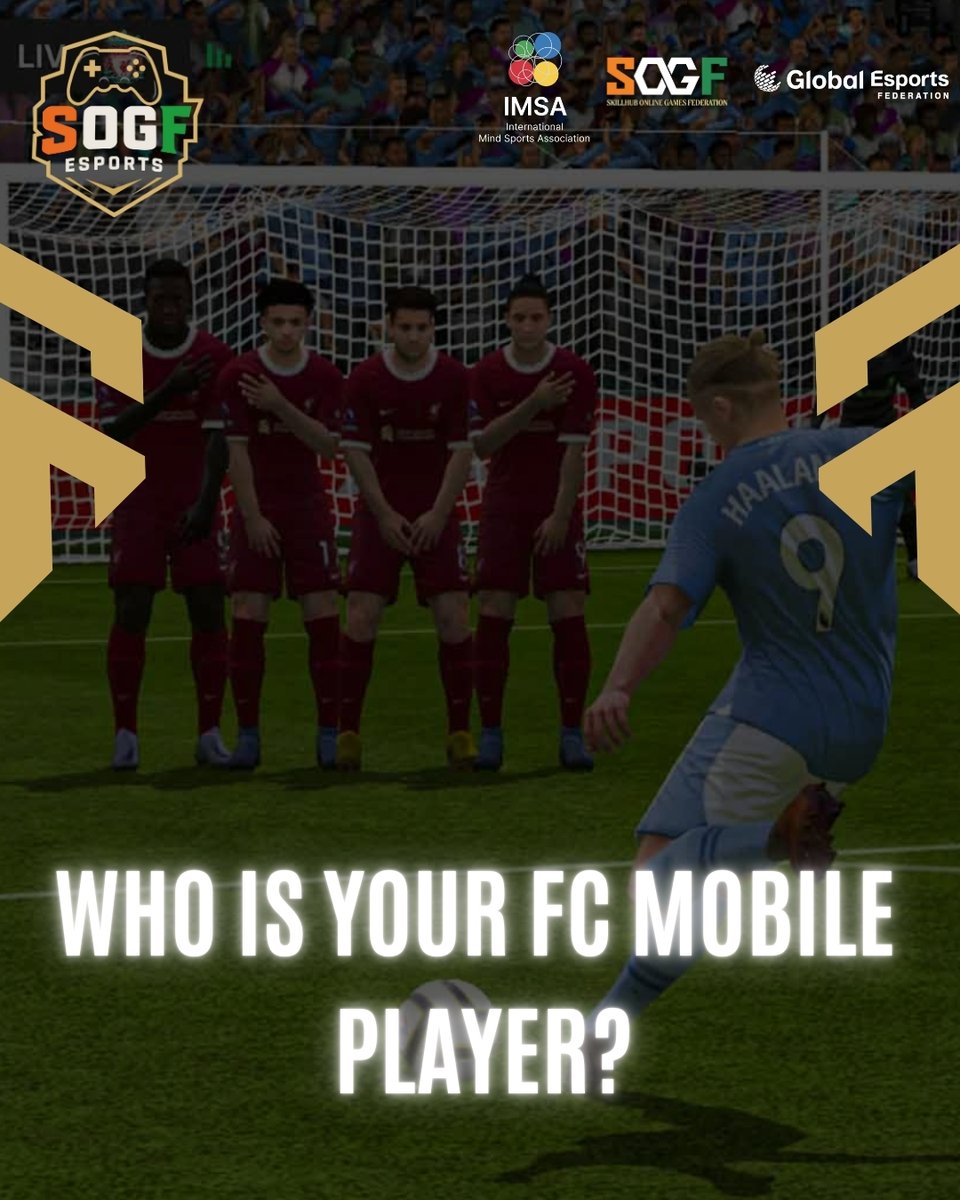 ESGFEsports's tweet photo. Who is your FC mobile player?
#SOGFEsports2025 #SOGEsports #GameOn #ProGamer #VictoryMindset #CompetitiveGaming #EsportsLife #ClutchPlays #RiseToGlory #GameChangers #LegendsNeverQuit
#NextLevelGaming https://t.co/wfRQigdBNV
