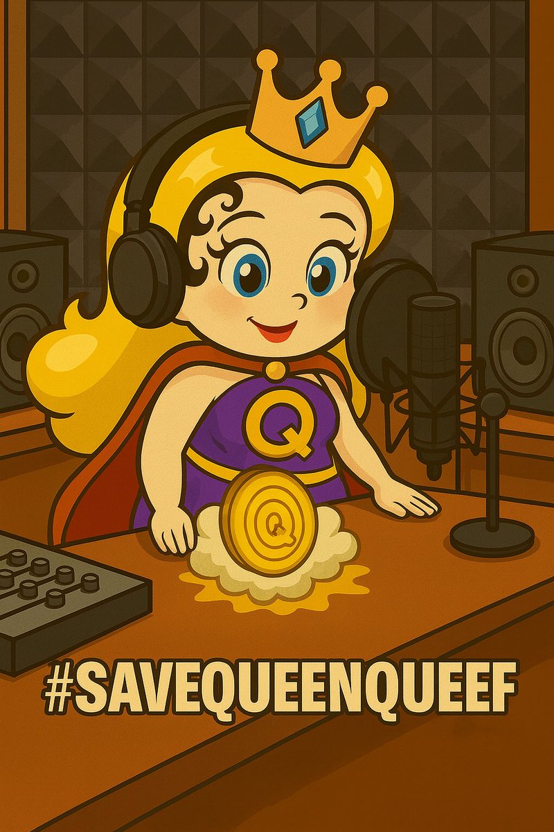 SolQueef's tweet photo. 🎤 The Queen sings from behind bars.  
Given a mic, she’s dropping hot beats.  
Music video coming soon. Time off for good behavior.  

#SaveQueenQueef #CryptoQueen #Memecoin  
#MemeCoinAnthem #GaslessBars #QueefDrop  
#Web3Music #QueefCoin #MusicFromTheChain  
#PrisonBarsToChartTops #ThePuffTapes #ReleaseTheQueef #Altcoin