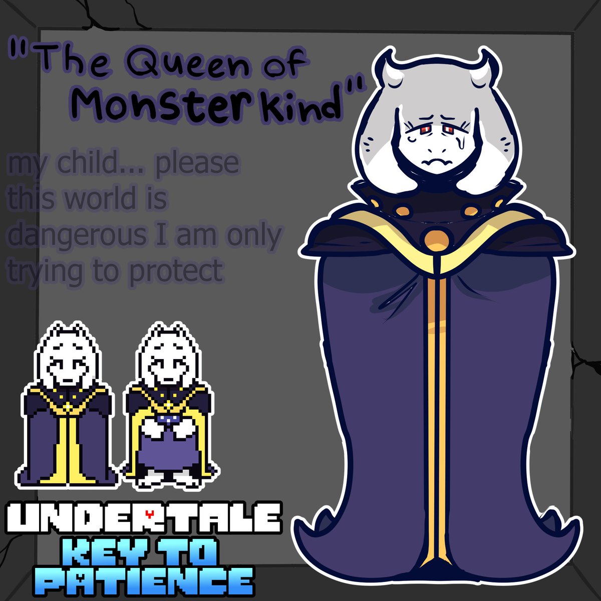 UT_KTP's tweet photo. "My child this is for your own good...this world will try to capture your soul...please come back with me..."
Meet the queen of monster kind
Toriel

#undertale #undertalefangame #undertalekeytopatience #game
#undertaleAU #undertaleart #art #drawing #toriel #torielfanart https://t.co/tZIO51JWpR