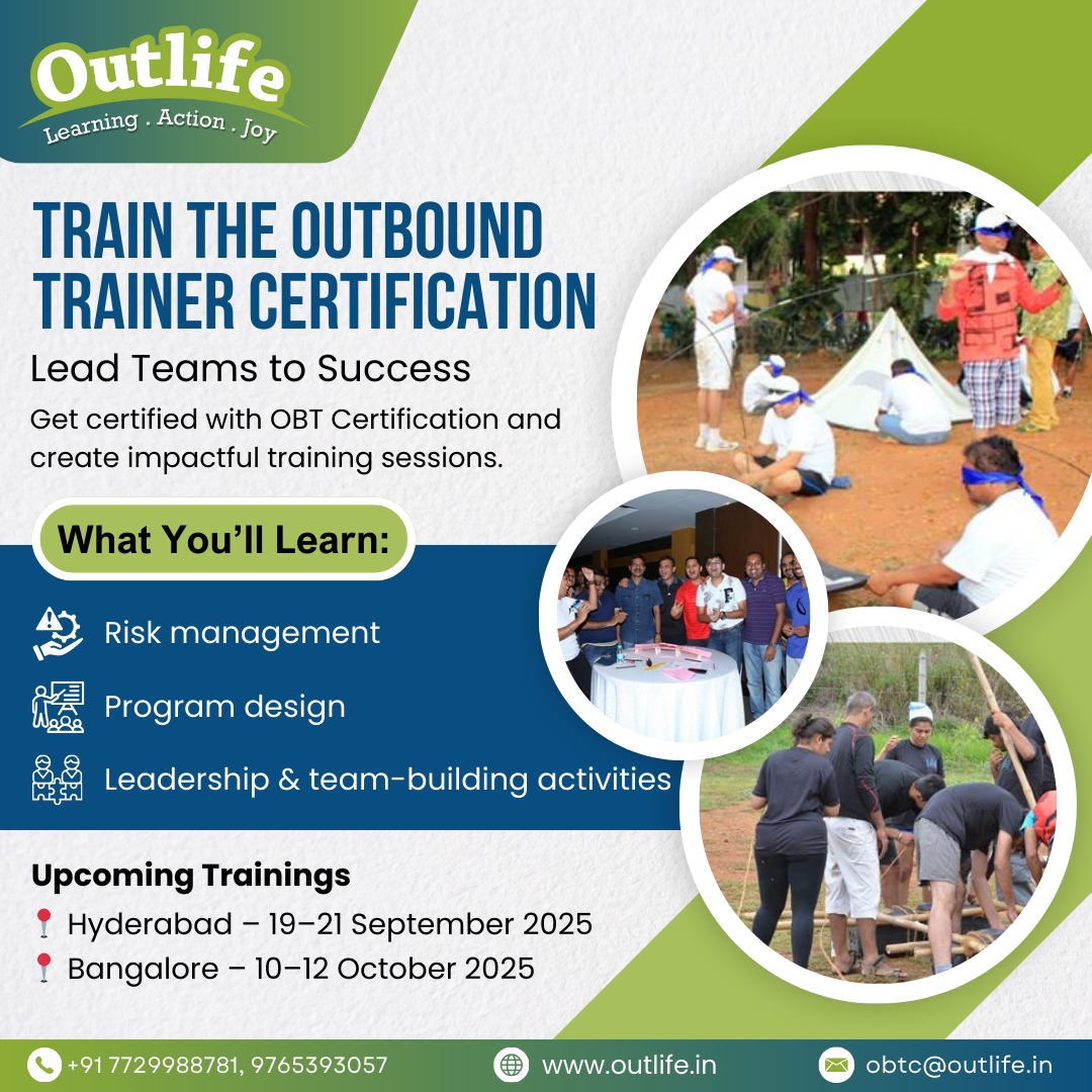 Outlife_in's tweet photo. Where Leadership Meets Adventure

🚀 Gain hands-on skills in risk management, program design, and team-building while training in the great outdoors.

#OutlifeIndia #OutboundTraining #LeadershipDevelopment #TeamBuilding #OutdoorLearning #TrainerCertification #RiskManagement https://t.co/Cu5EAesslq
