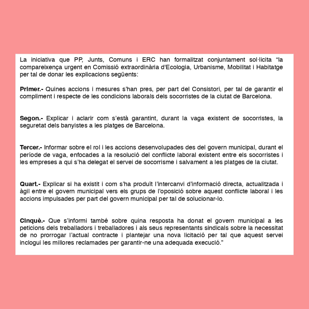 Día 21 de VAGA INDEFINIDA 

🆘Demà, tots al carrer! Tornem a plaça Sant Jaume.

🆘Que el govern municipal ens escolti que li estem dient que #BarcelonaSOfega i ells no estan fent res per canviar la situació

#SocorristesEnLluita
#placlima
#VolemSolucions 
#BarcelonaSOfega
#CGT