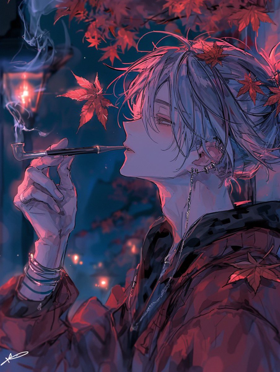 Setsurou_KEAI's tweet photo. #AIイラスト︎ 
#フリーイラスト 

性別、男
色、紅葉色🍁
1単語、煙管

@XX2x2x7 https://t.co/ZIfMosgOdD