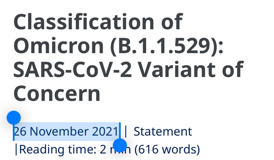 <a href="/aya_velazquez/">Aya Velázquez</a> Natürlich wusste man damals schon von Omikron. Leopoldina-Stellungnahme datiert auf 27.11.21. Schon am 26.11.21 wurde Omikron von der WHO als VOC eingestuft. 

Es gab aus Südafrika damals auch schon die Hinweise auf milde Verläufe (Angelique Coetzee).