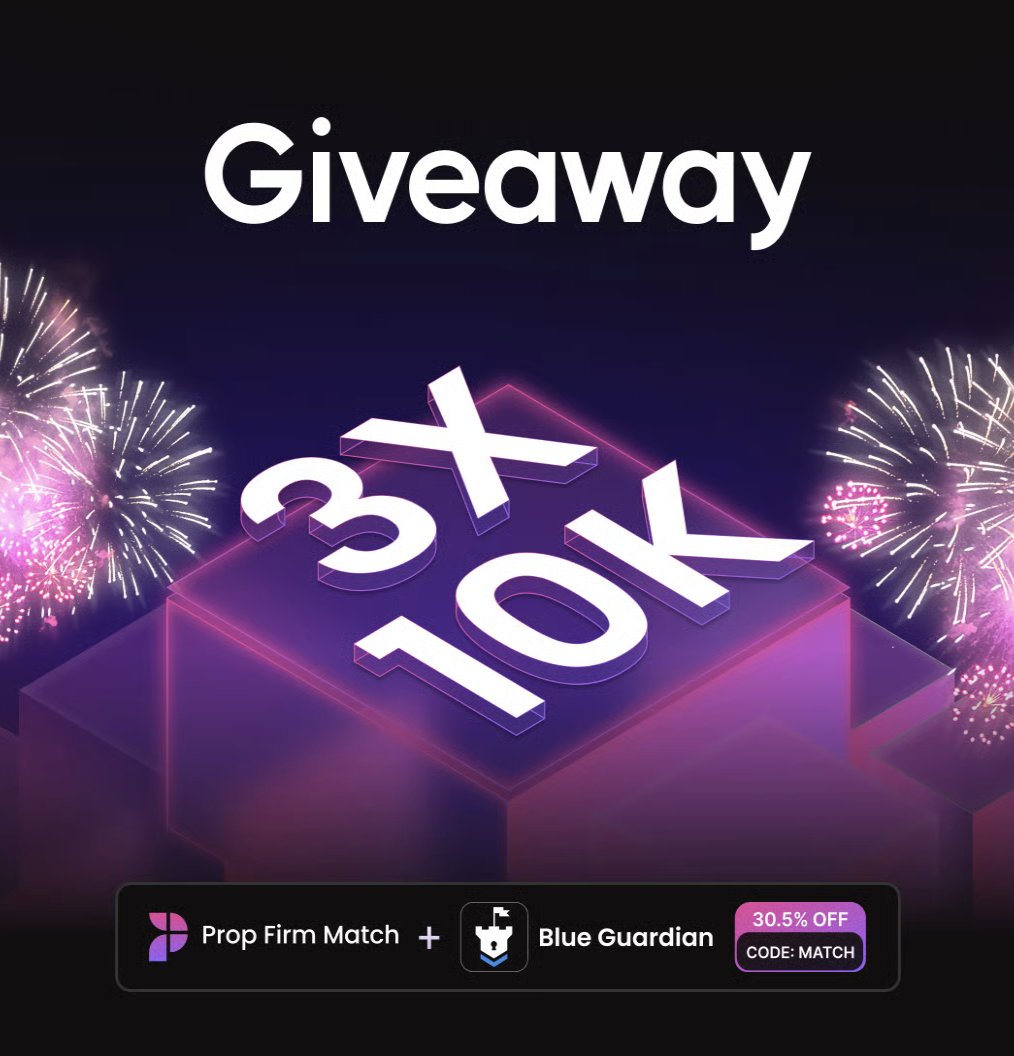 ParidaFX (@cryptoparida) on Twitter photo ๐ ParidaFx x PropFirmMatch 3 x $10k Giveaway ๐
Step 1 : Open this link - gleam.io/lQjIW/3x10k-blโฆ
Step 2 : Follow
<a href="/cryptoparida/">ParidaFX</a>
<a href="/BlueGuardiancom/">Blue Guardian</a>
<a href="/PropFirmMatch/">Prop Firm Match</a>
Step 3 : Retweet and Tag 3 firends in comments
All the best ๐ ParidaFx x PropFirmMatch 3 x $10k Giveaway ๐
Step 1 : Open this link - gleam.io/lQjIW/3x10k-blโฆ
Step 2 : Follow
<a href="/cryptoparida/">ParidaFX</a>
<a href="/BlueGuardiancom/">Blue Guardian</a>
<a href="/PropFirmMatch/">Prop Firm Match</a>
Step 3 : Retweet and Tag 3 firends in comments
All the best