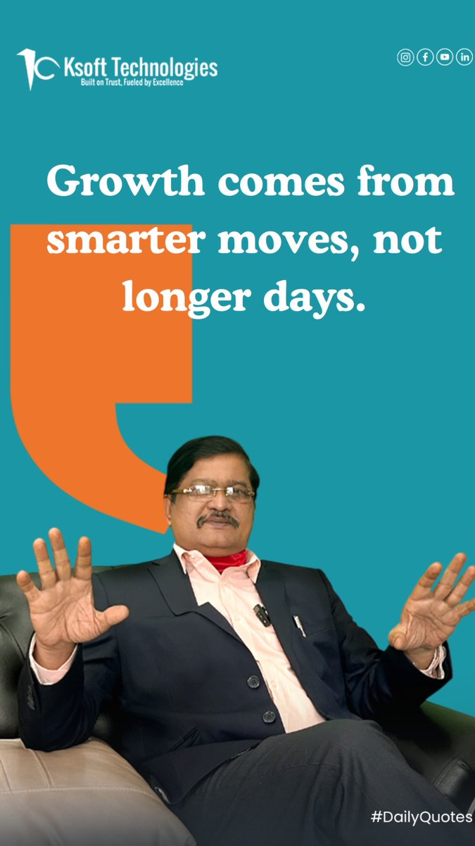 Krishna28532144's tweet image. Working longer hours won’t guarantee growth. ⏳ True success comes from smarter moves, not endless hustle. Strategize, optimize, and let your business scale beyond the clock. 🚀 #WorkSmartGrowSmart