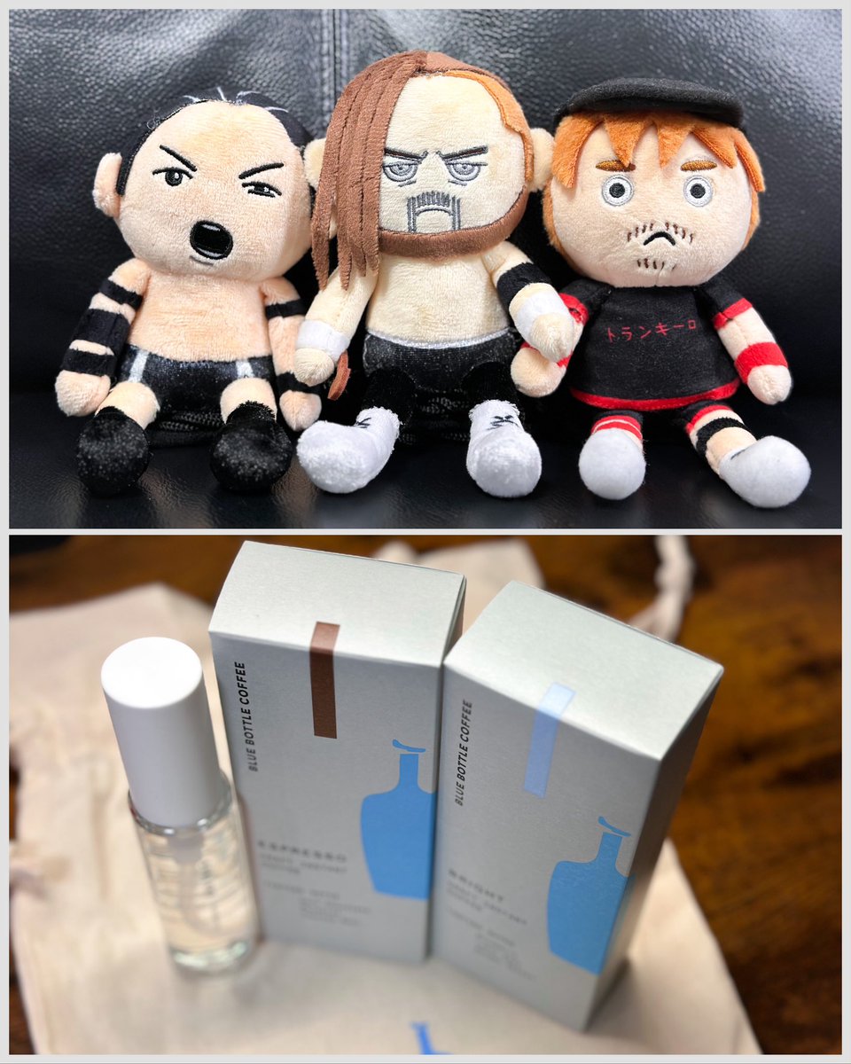 誕生日プレゼントにフィンレーと竹ちゃんの『ぴょんすけ』と、Blue Bottleのコーヒーをいただきました(ㅅ´ ˘ `)❤️‍🔥

すんごい嬉しい…ｯｯ✨️
ぴょんすけは両選手も好きで選べない…(  ⌯᷄ὢ⌯᷅  )って思ってもじもじしてたから🥹
Blue Bottleのコーヒーも美味しくて大好き！

有難い( ◜ω◝و(و "