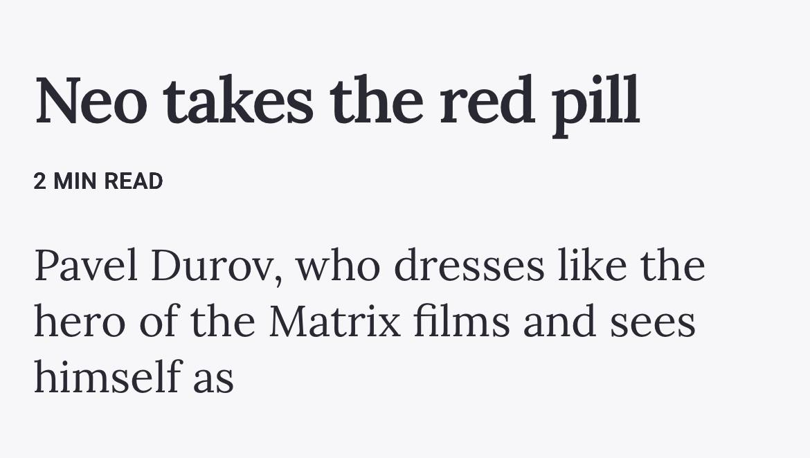 CryptoEchizen's tweet image. Why $NEO is the biggest narrative on TON 

In every news report we see that Durov wants to be like Neo and that he cares about that character. (Durov = Telegram founder) 

TON is about to explode right now and we saw some of the OG memes did 10x-20x in 2 weeks

Neo ath - 550K…