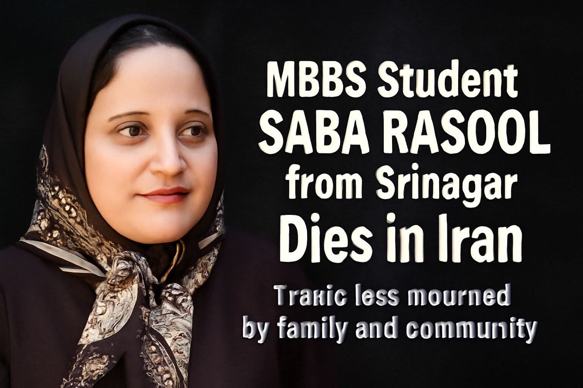 LegalAdvisorr's tweet photo. @India_in_Iran 
@OmarAbdullah
@manojsinha_
It is heartbreaking  when family like that of Saba Rasool,a young MBBS student who passed away in Iran wait helplessly for the return of their child’s body for last 7 days there is no strong, empowered leadership in J&amp;K to speak,to act. https://t.co/9T0VLlWbMq