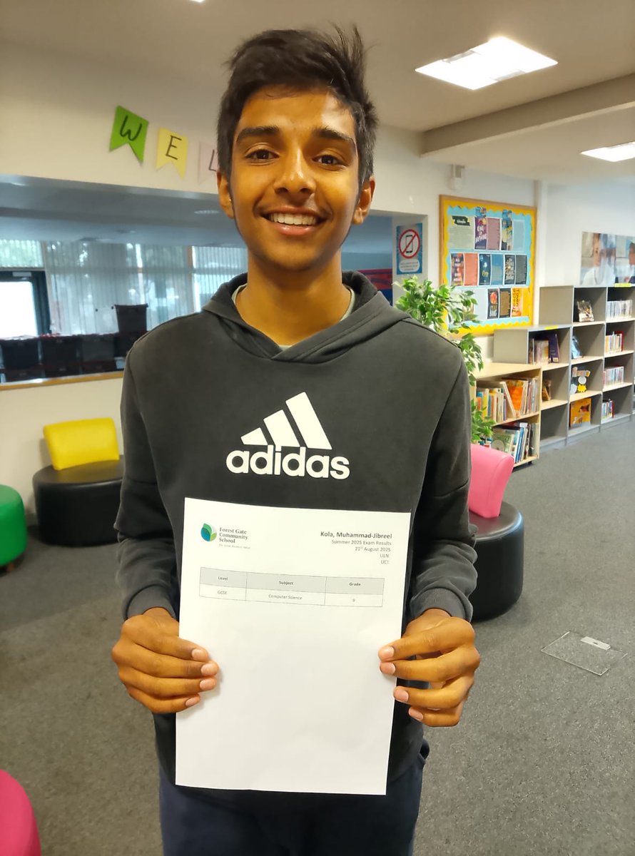 🎉 Muhammad-Jibreel Kola, currently in Year 10, took his GCSE Computer Science early and received a grade 9!

What an impressive achievement, Jibreel - you’re destined for greatness! 🚀