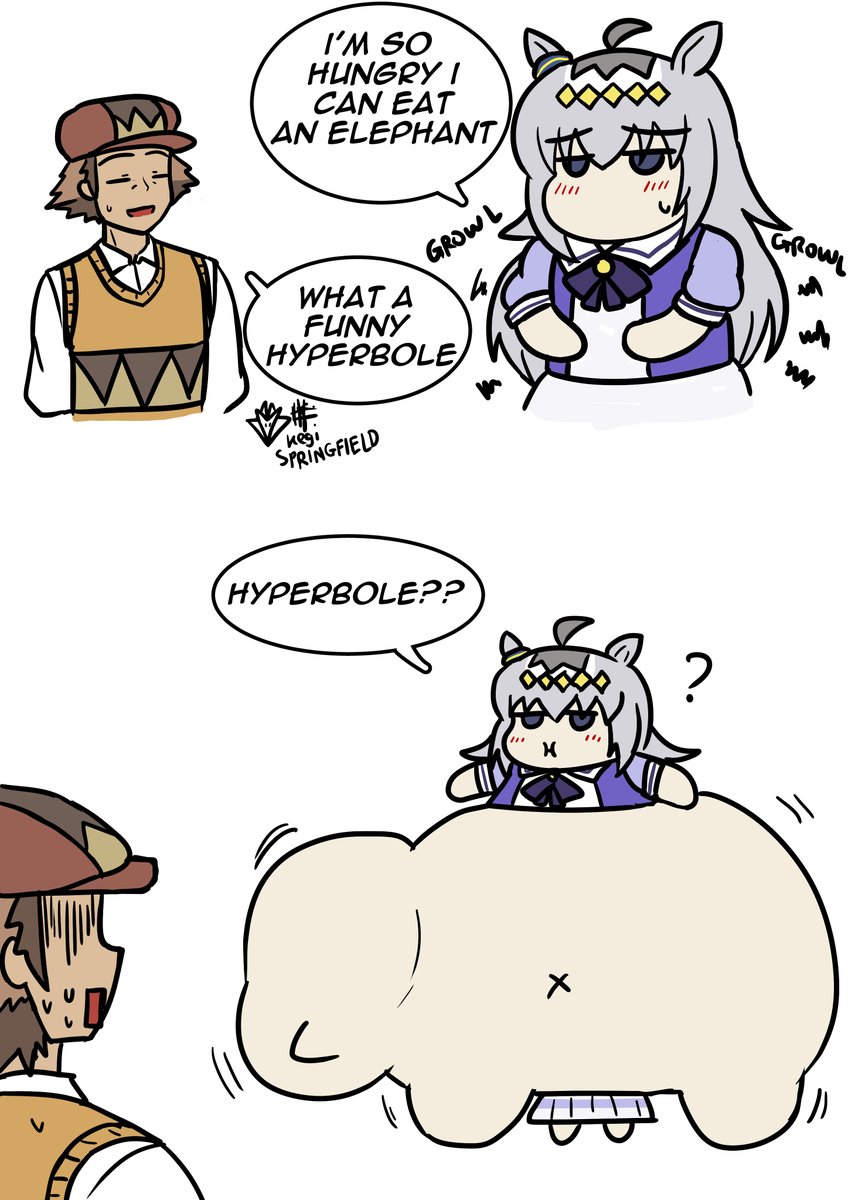 kegispringfield's tweet photo. How Hungry? 
 #umamusume  #oguricap https://t.co/k9sKgNGaST