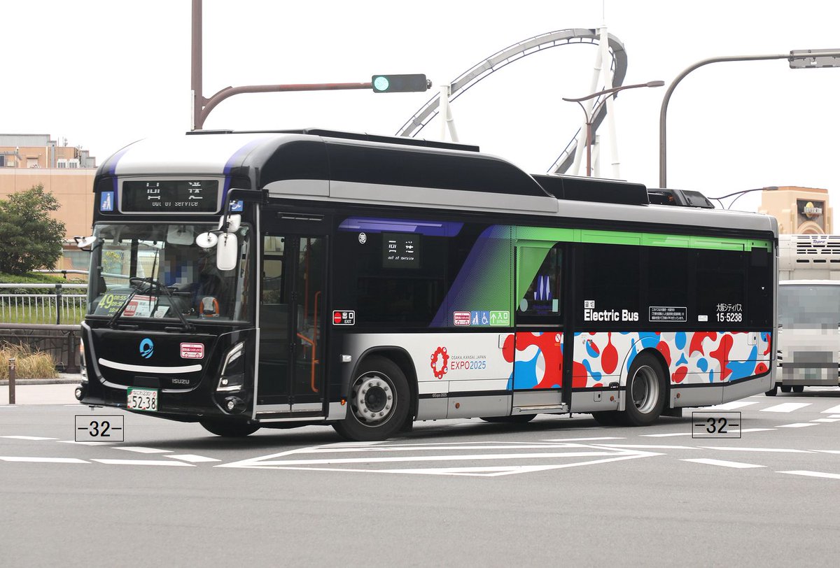 大阪シティバス Osaka City Bus なにわ230あ5238 ZAC-LV828L1 港15