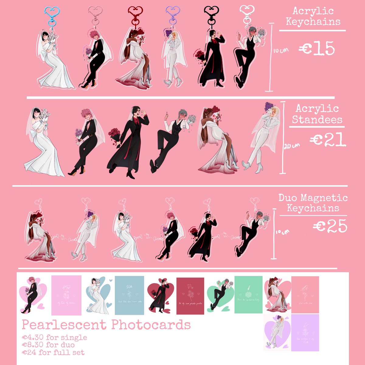 SO! The preorders for my wedding stage merch are open! They’ll remain open for 4 weeks so there’s no rush 💜💜

forms.gle/j8cm6suLTF84Ji…