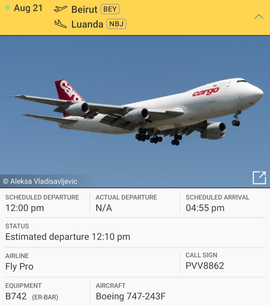 LebanonJets's tweet photo. Crappy weather & low visibility for a telescope video of #ERBAR 747-200 of FlyPro departing Beirut to Luanda https://t.co/Cf8PlUb4tH