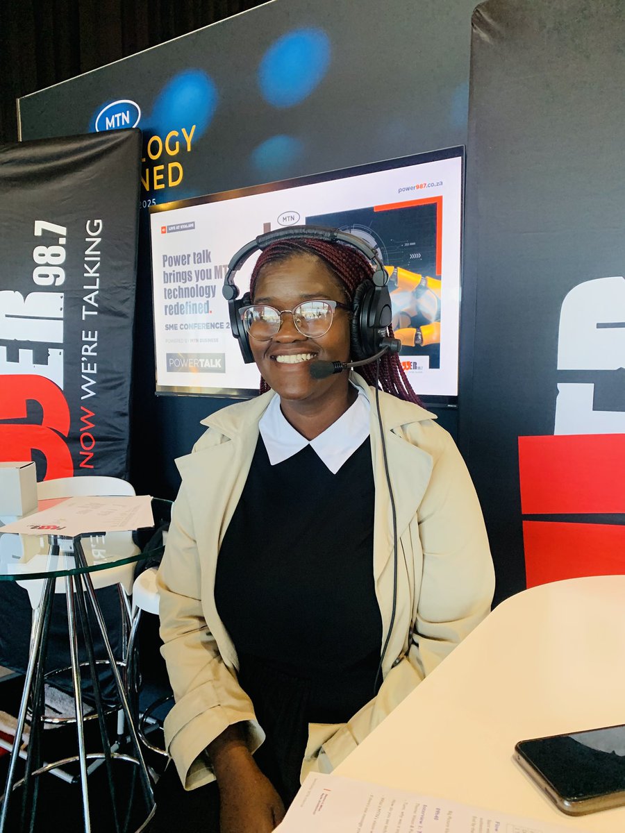 ON AIR: MTN Business Technology Redefined Conference 2025: The Real SME Perspective

<a href="/sehume_n/">Nhlanhla Sehume</a> is in conversation with Tsholofelo Nowalaza from Sayda Communications who is also one of the exhibitors at the conference. #POWERTalk <a href="/MTNBusinessZA/">MTN Business SA</a>