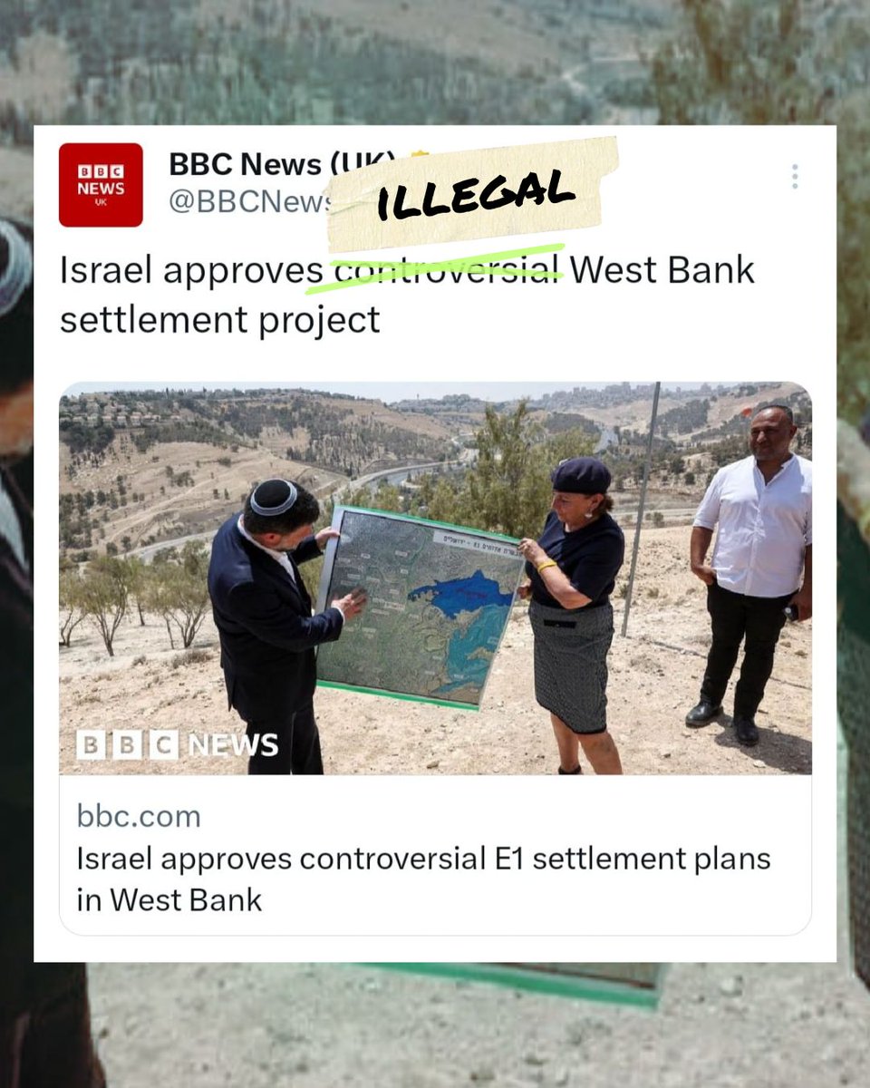 Humza Yousaf (@humzayousaf) on Twitter photo Fixed it for you <a href="/BBCNews/">BBC News (UK)</a>
Language matters. Under international law, settlements are illegal.
While Palestinian journalists in Gaza give their lives for the truth, is it too much to ask for other media outlets to use the correct language and not whitewash Israeli crimes? Fixed it for you <a href="/BBCNews/">BBC News (UK)</a>
Language matters. Under international law, settlements are illegal.
While Palestinian journalists in Gaza give their lives for the truth, is it too much to ask for other media outlets to use the correct language and not whitewash Israeli crimes?